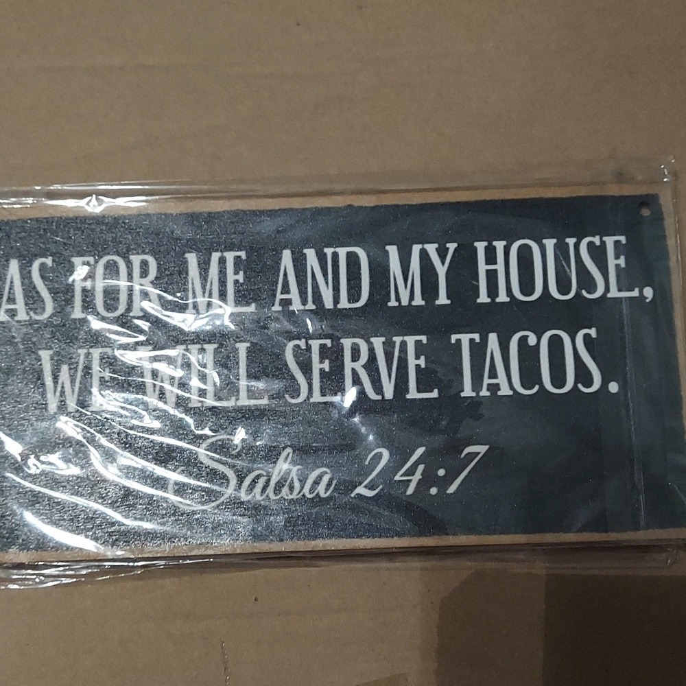 Wooden Salsa 24:7 Sign